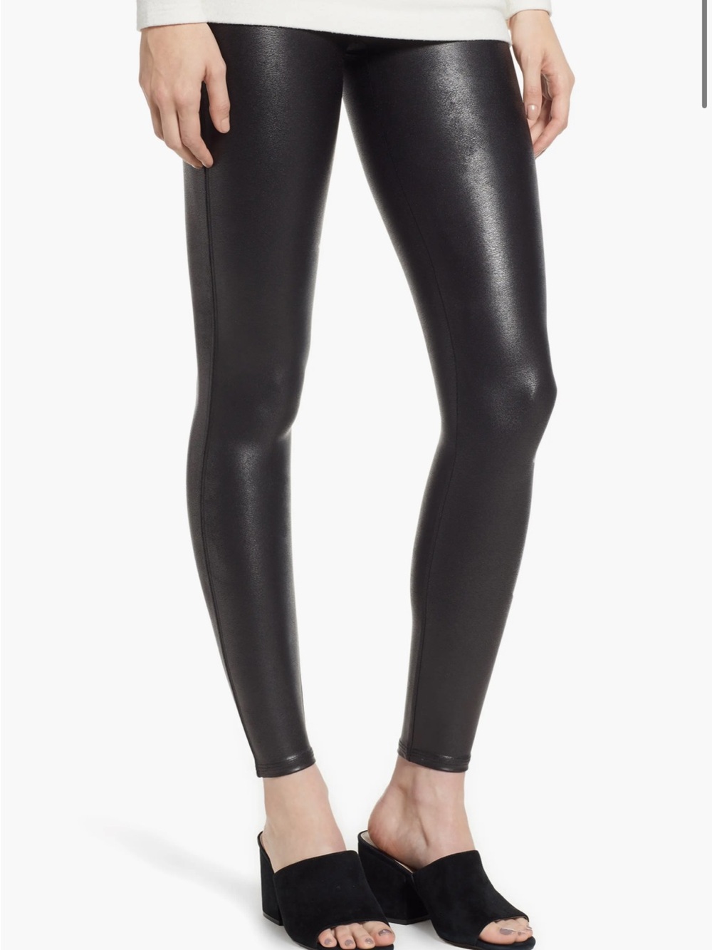 Spanx Faux Leather Leggings Black Medium